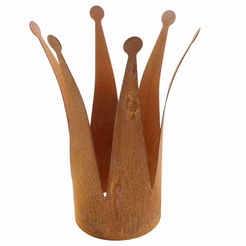 Deko | Metall Krone schmal | Gartendeko Vintage | Wohnaccessoires für Ihr zu Hause Rostikal