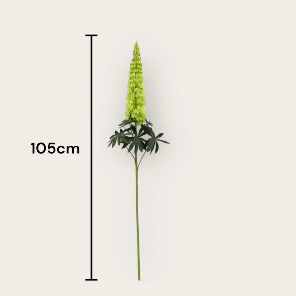 Lupinus Micranthus Gemüse | Kunstblume aus Seide | Länge 105cm QMF Trading