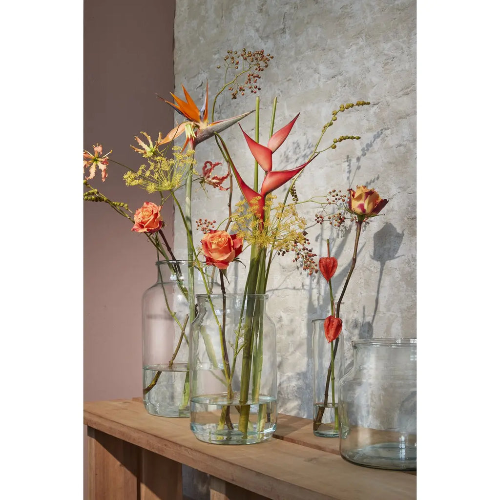 Vienne Glasvase transparent – Ø18 cm, Höhe 30 cm, breite Öffnung - Pille Gartenwelt