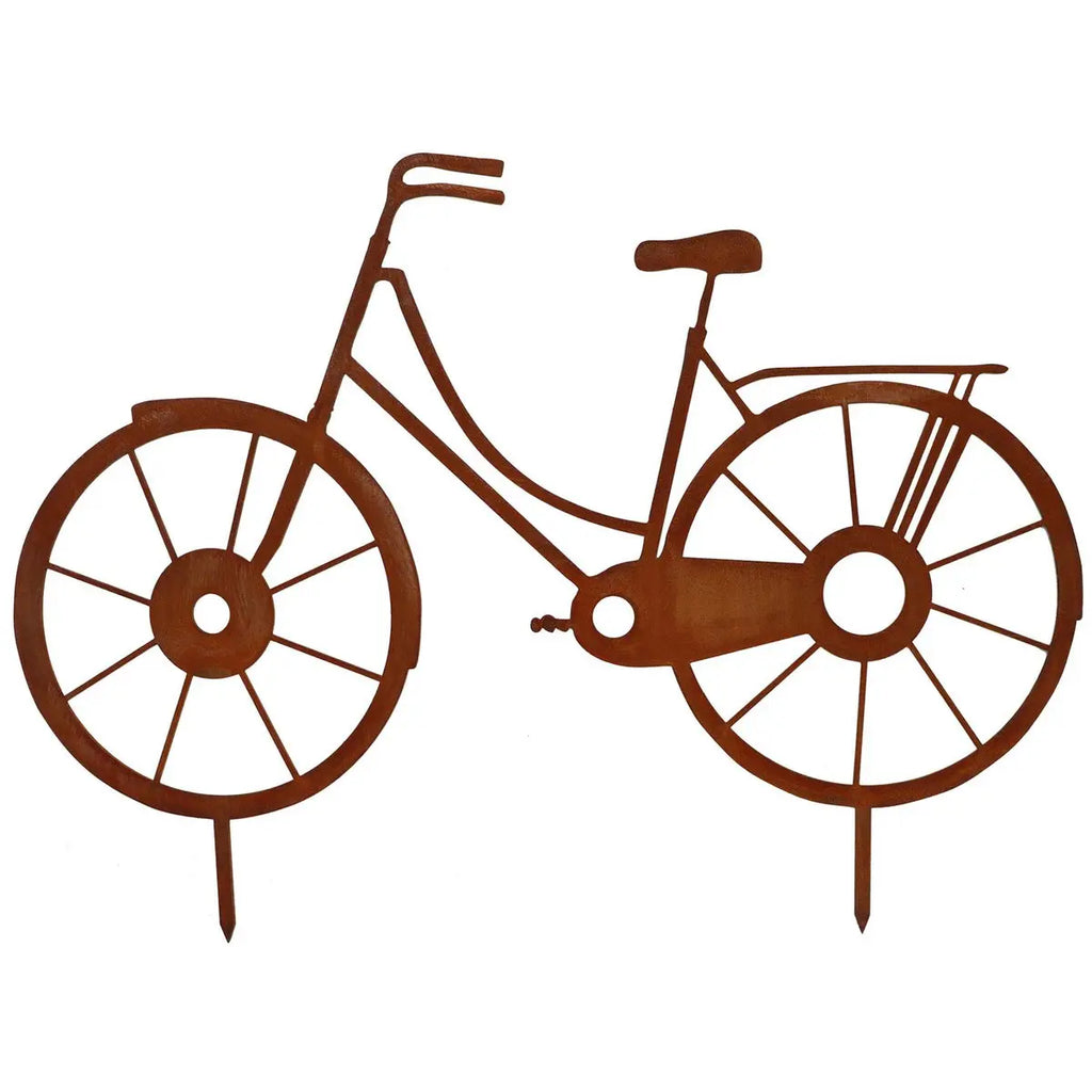 Metalldeko Fahrrad im Edelrost Design | Bike Deko Figur - Pille Gartenwelt
