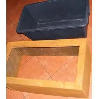Edelrost Pflanzkübel mit Einsatz 78 cm – Vintage Blumentrog aus Metall - Pille Gartenwelt