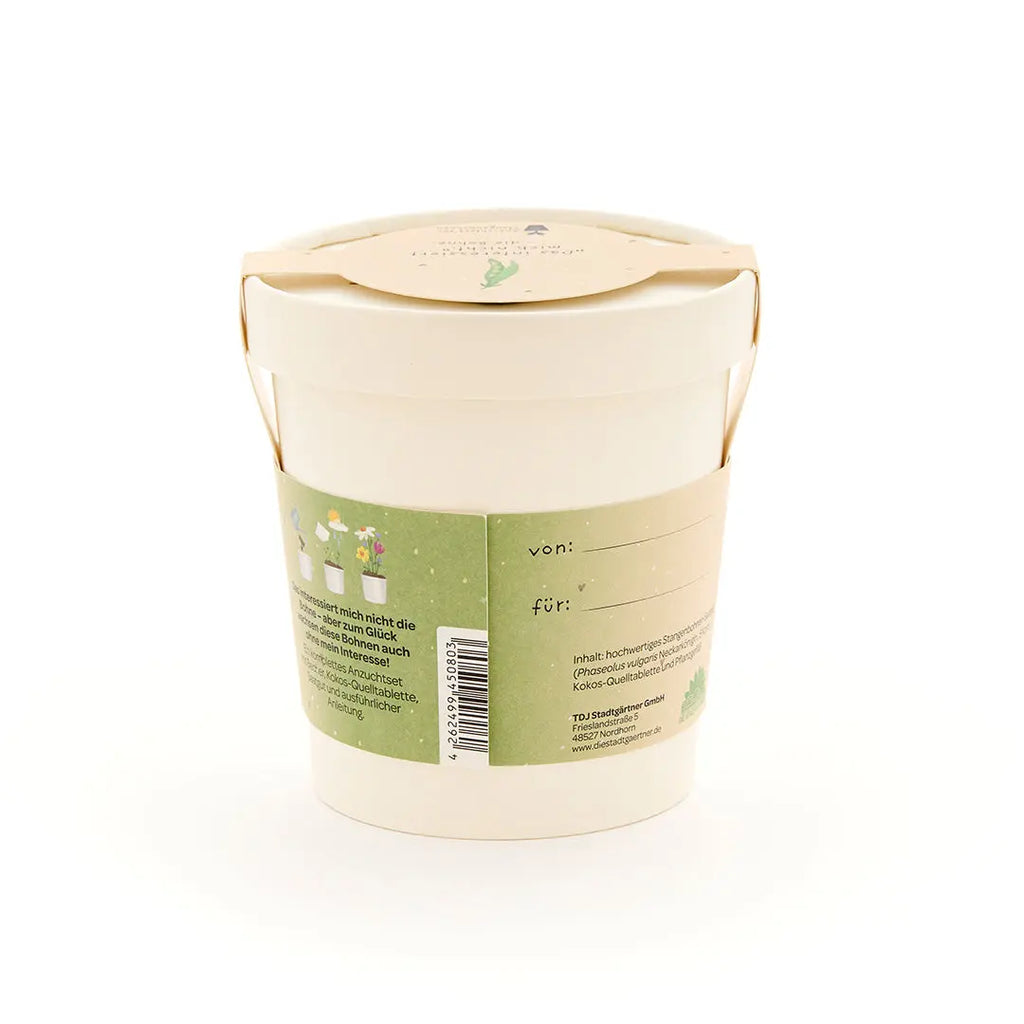 Das interessiert mich nicht. Die Bohne - Becher (BIO) Die Stadtgärtner