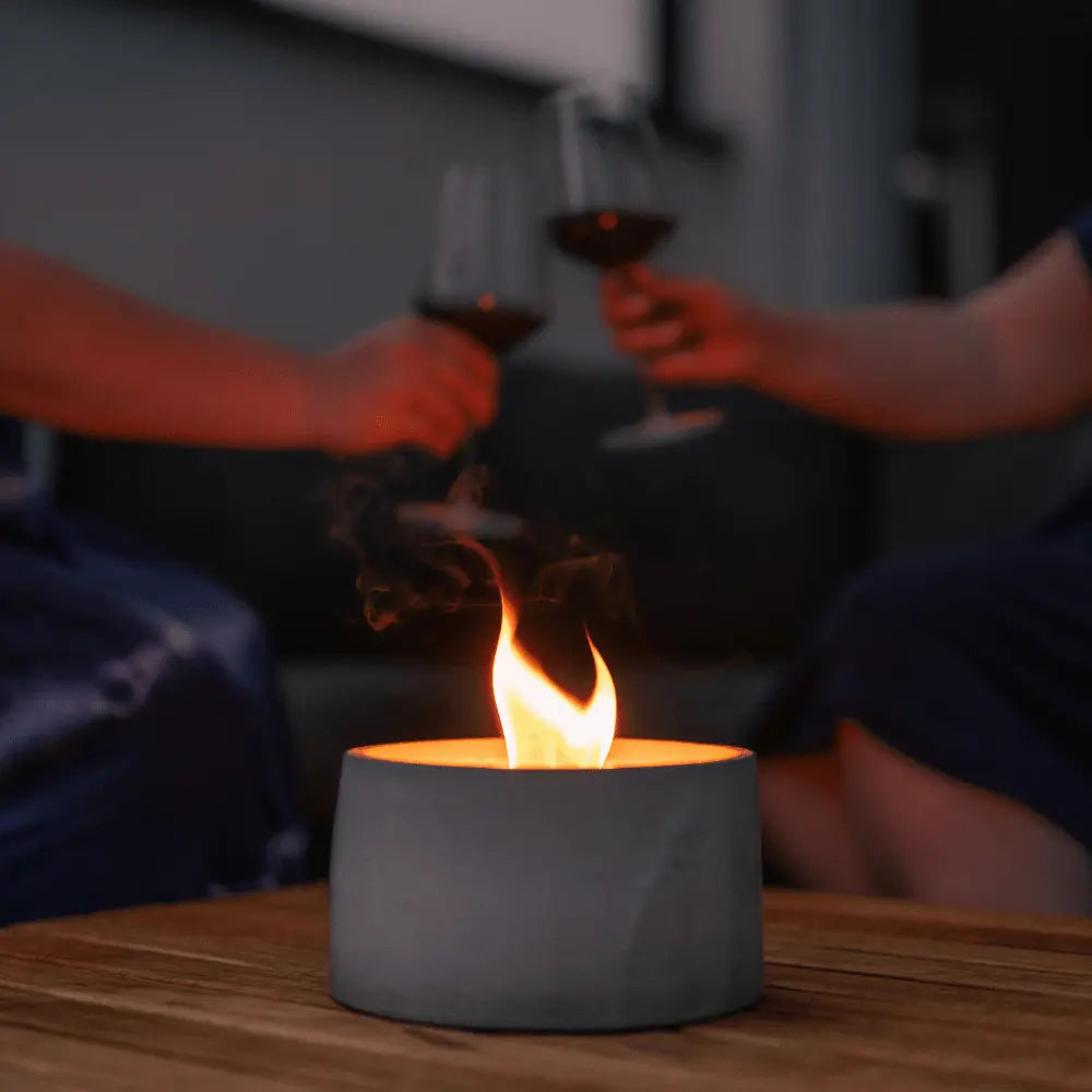 FIRE Cozy DEAL Design Feuer Duo Beton