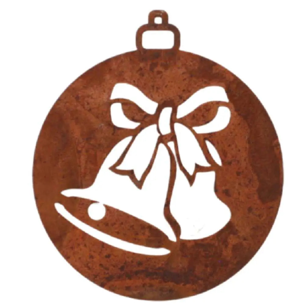 9 x Edelrost Weihnachtsanhänger 7 cm – versch. Motive | Christbaumschmuck - Pille Gartenwelt