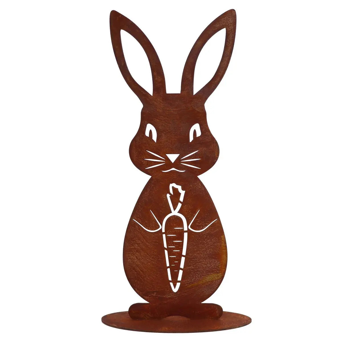 Edelrost Dekohase „Karla Karotte“ – Osterdeko Garten, 3 Varianten - Pille Gartenwelt