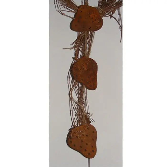 Edelrost Erdbeere zum Hängen – Rost Deko Anhänger für Fenster & Garten, 13 cm - Pille Gartenwelt