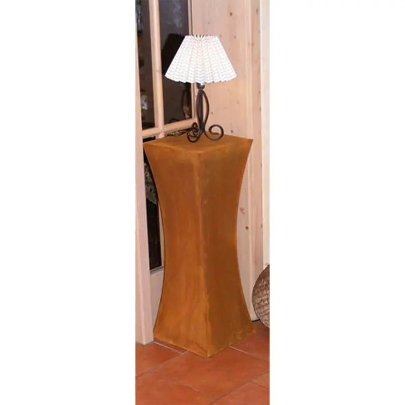 Edelrost Blumensäule Shabby Chic 80 cm – Vintage Dekosäule Metall - Pille Gartenwelt