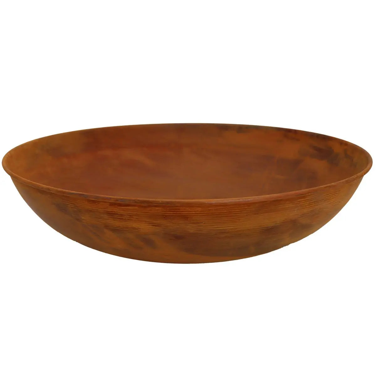 Cortenstahl Pflanzschale 53 cm – rostoptik Schale mit Ablaufloch, 2 Varianten - Pille Gartenwelt