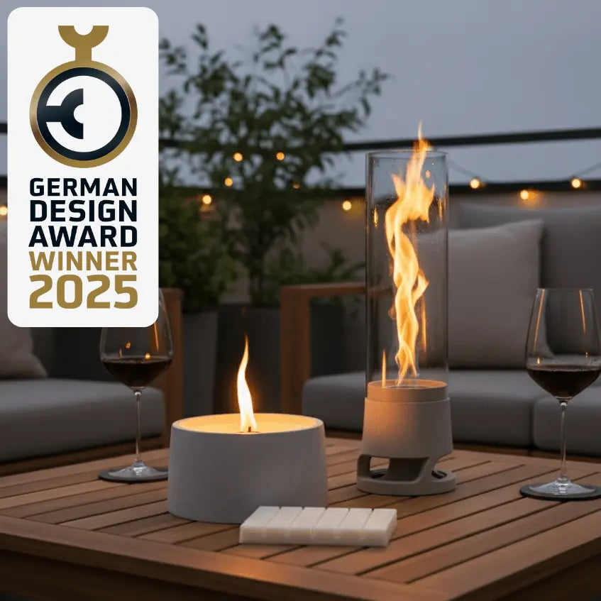 FIRE Cozy DEAL Design Feuer Duo Beton