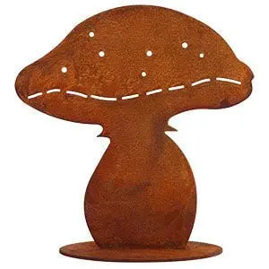 Edelrost Pilze, rostige Herbstdeko aus Metall für Haus und Garten | 30 und 15 cm hoch - Pille Gartenwelt