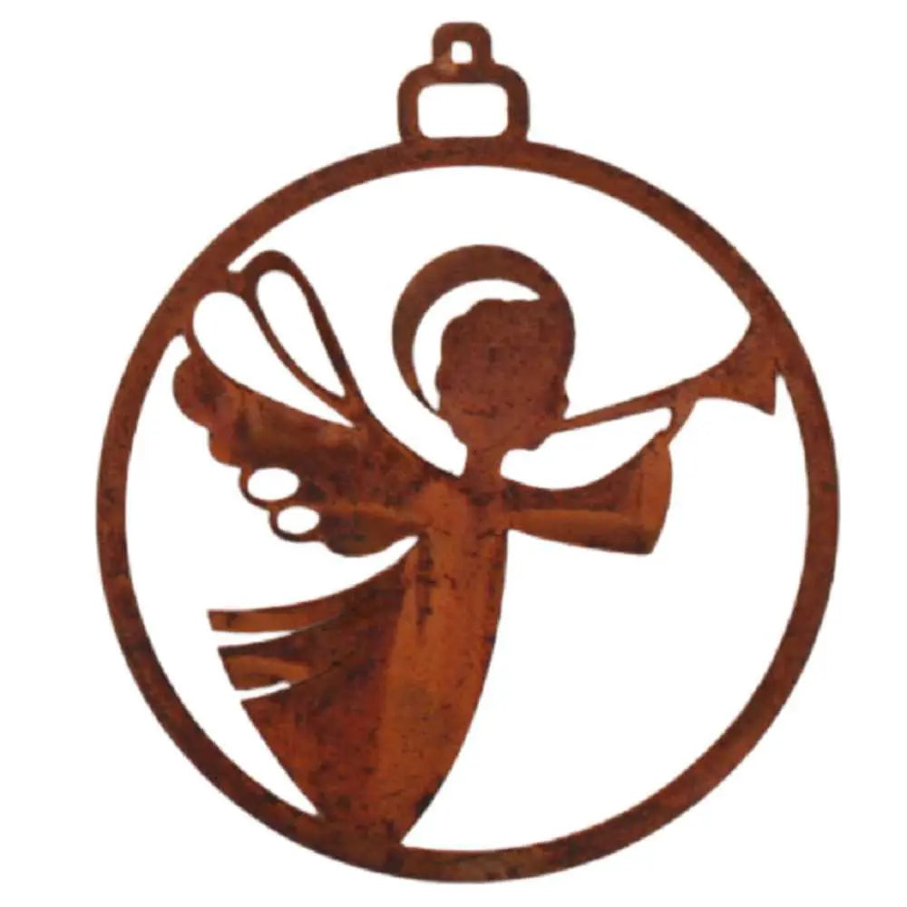9 x Edelrost Weihnachtsanhänger 7 cm – versch. Motive | Christbaumschmuck - Pille Gartenwelt