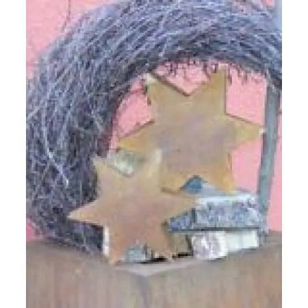 Edelrost Stern zum Befüllen – Weihnachtsdeko Metall 21/25 cm - Pille Gartenwelt