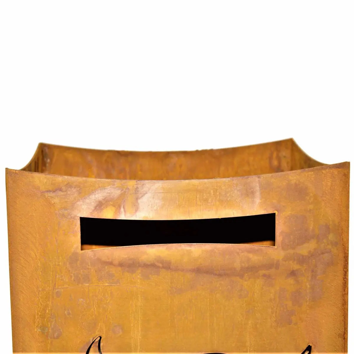 Feuersäule | Feuerkorb mit Kuhkopf für Garten und Terrasse | aus Stahl in Rost - Optik - Pille Gartenwelt