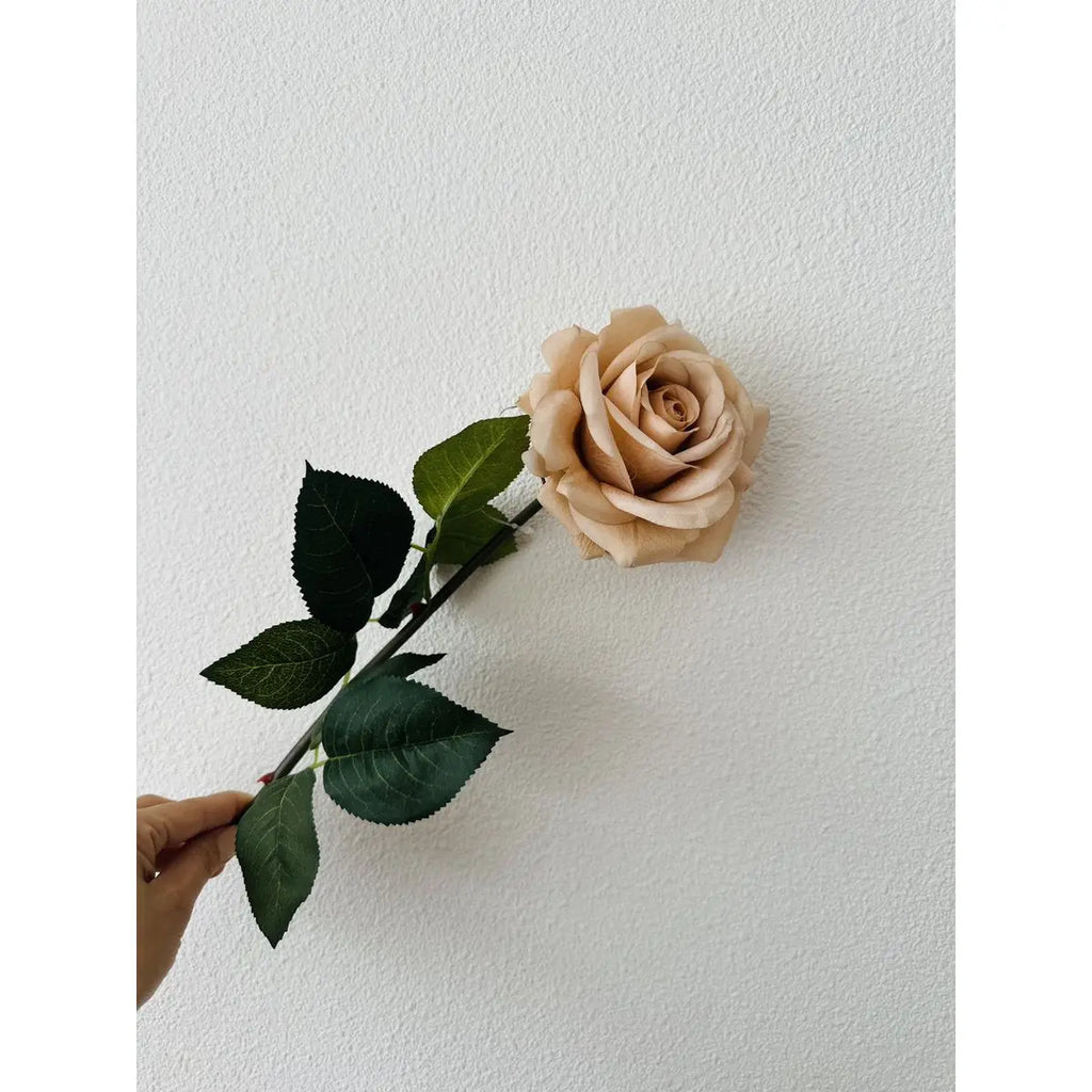 2 x QMF Hand Touch Rose 72cm Champagner 2ST QMF Trading