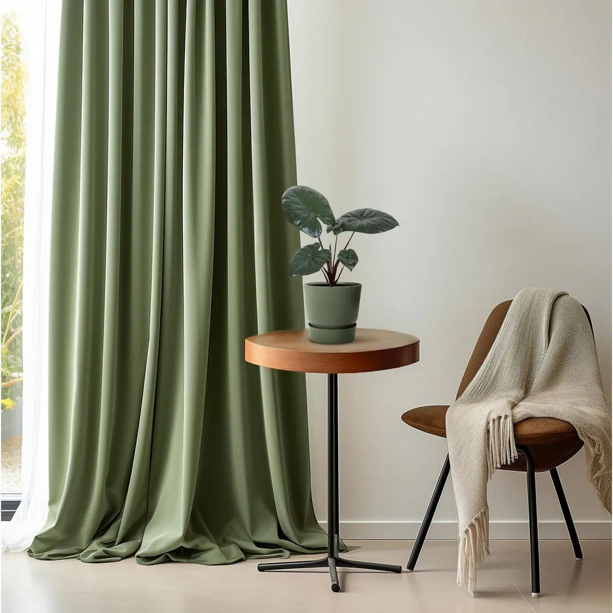 Alocasia Chocolate Green [P12-H27] | Exotisches Blattwerk