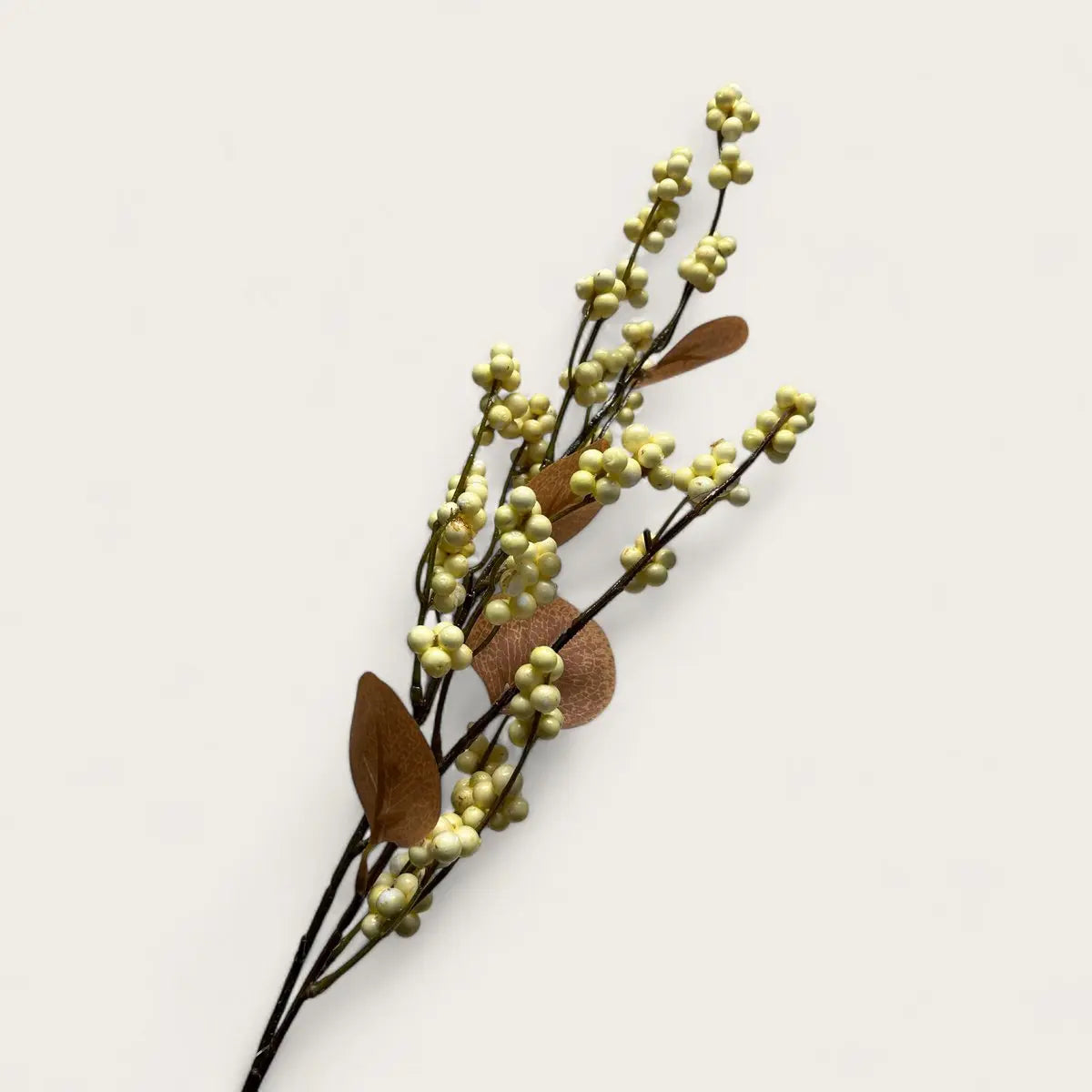 Weiße Frucht | Kunstblume aus Seide | Länge 83cm 1Stk QMF Trading