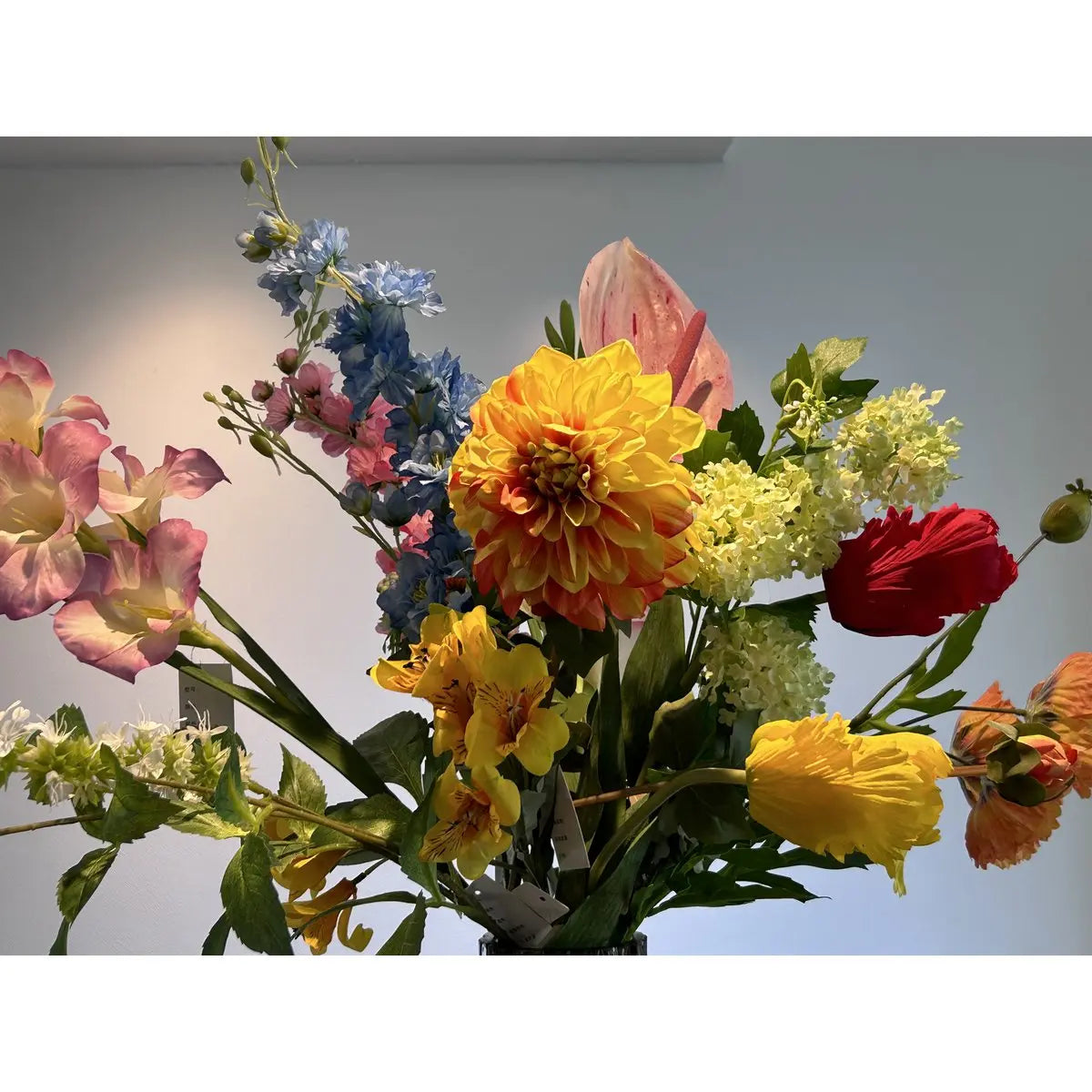 Seidenblumen mit Vase: YF-1844, Größe: 11 x 44 cm hoch QMF Trading