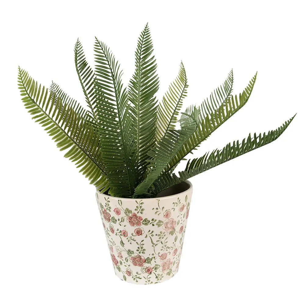 Pflanztopf Ø 17x16 cm rosa beige Keramik Blumentopf für den Innen-Bereich Clayre & Eef.