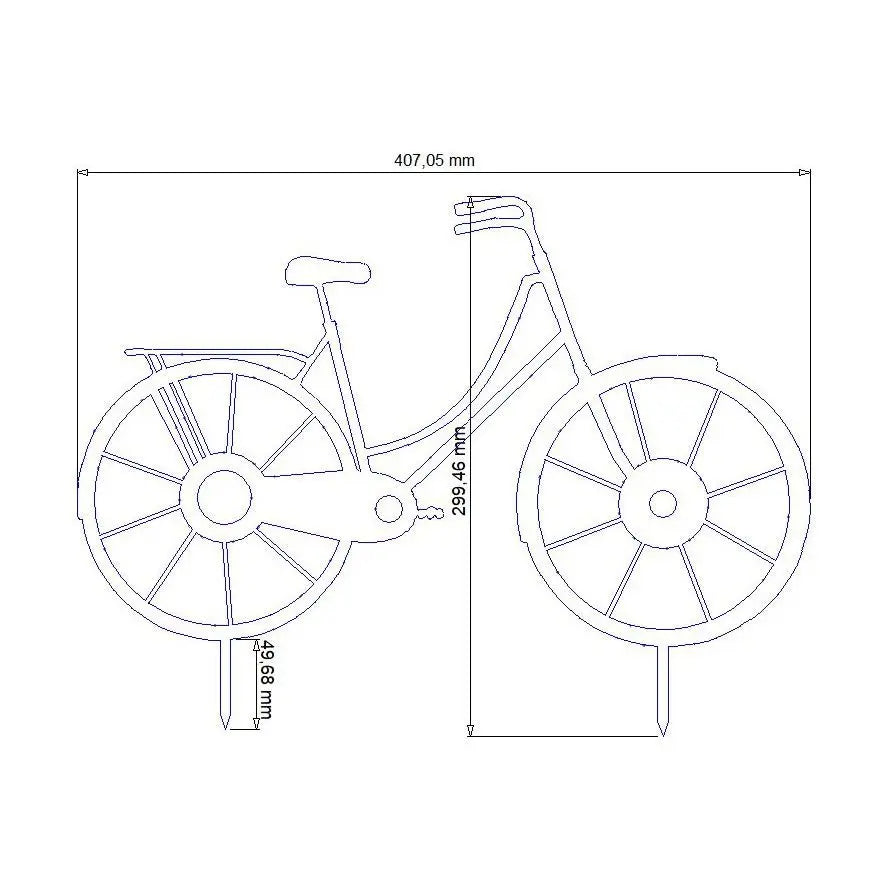 Metalldeko Fahrrad im Edelrost Design | Bike Deko Figur - Pille Gartenwelt
