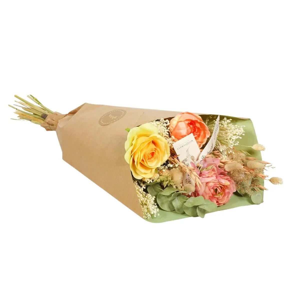 Trockenblumen & Seide - Getrocknet & Seide - Pastel Dream - 4 Sträuße - ↕55cm MEERgroothandel Planten