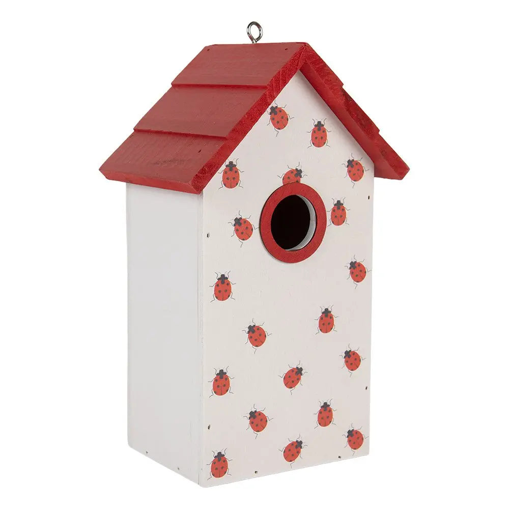 Vogelhaus 15x10x22 cm weißes Holz Clayre & Eef.
