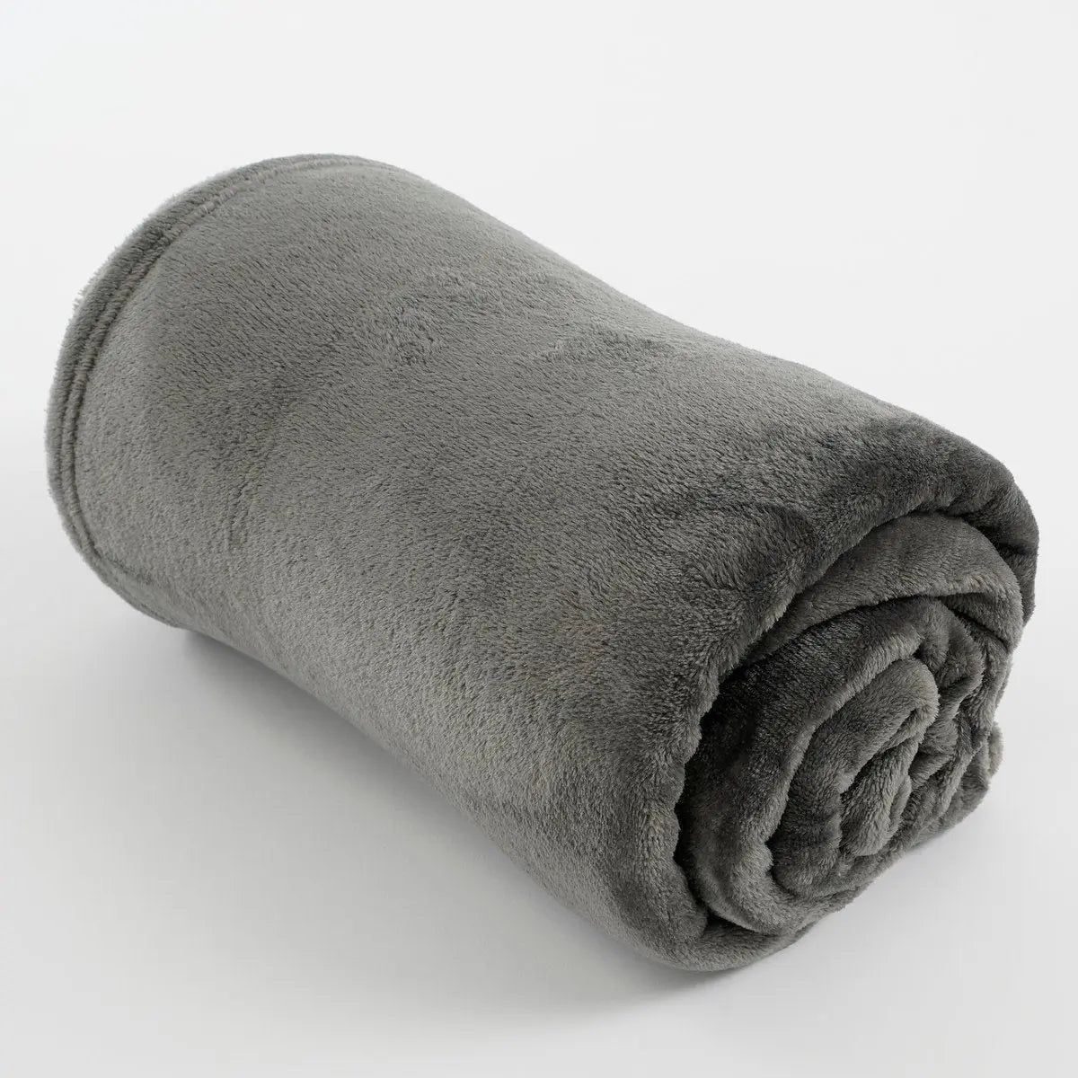 Fleece Plaid Grau 180x130 cm – kuschelige Decke von Mica Decorations - Pille Gartenwelt