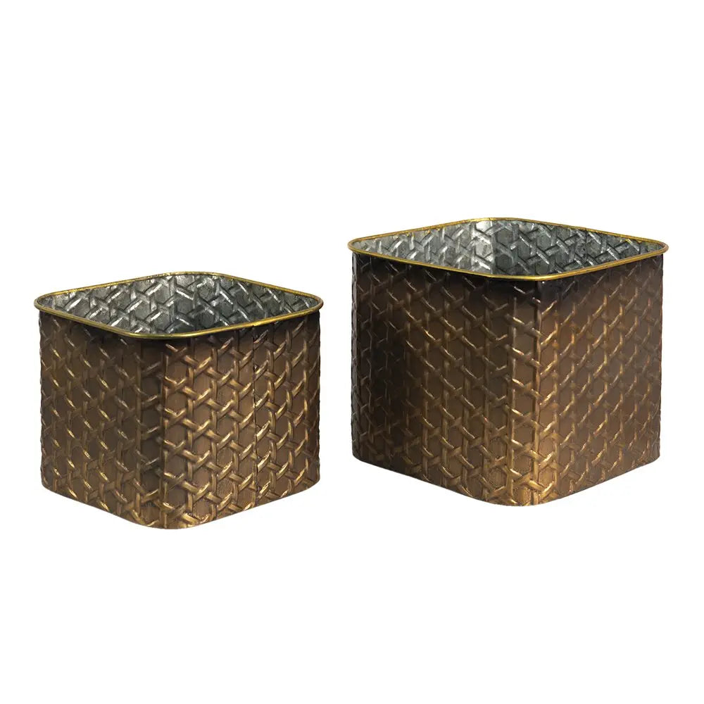 Blumenfleck (2) 20x20x17 / 18x18x14 cm Clayre & Eef.