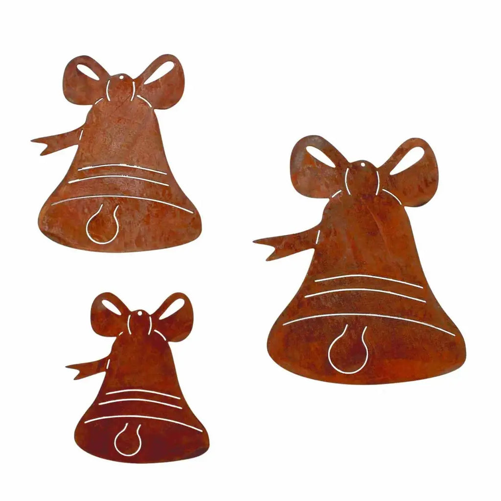 Weihnachtsdeko Anhänger Glocke | Metalldeko Christbaumschmuck | verschiedene Größen - Pille Gartenwelt