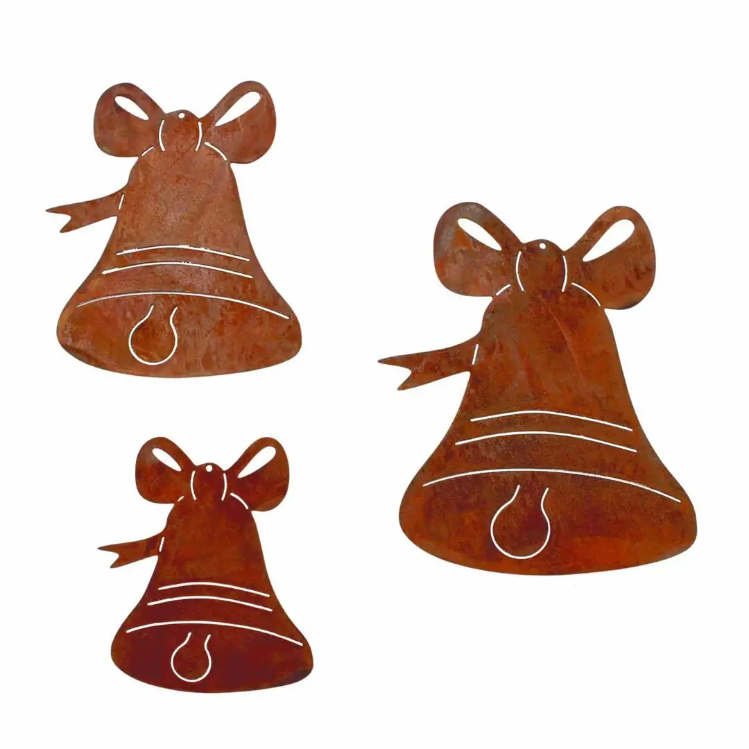 Weihnachtsdeko Anhänger Glocke | Metalldeko Christbaumschmuck | verschiedene Größen - Pille Gartenwelt