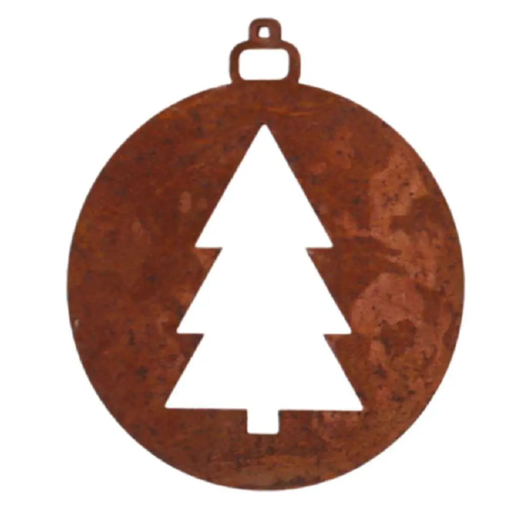 9 x Edelrost Weihnachtsanhänger 7 cm – versch. Motive | Christbaumschmuck - Pille Gartenwelt