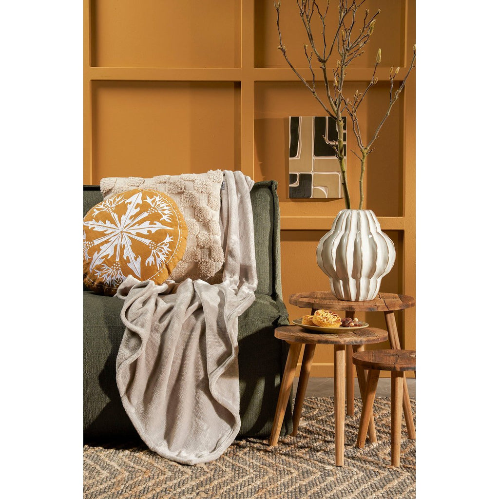 Atmungsaktives kariertes Plaid mit Glimmer Effekt 180 x 130 cm PE-Gewebe