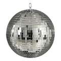 Ornament Silber Discokugel Schaumstoff Spiegelglas 25 cm Durchmesser - Pille Gartenwelt