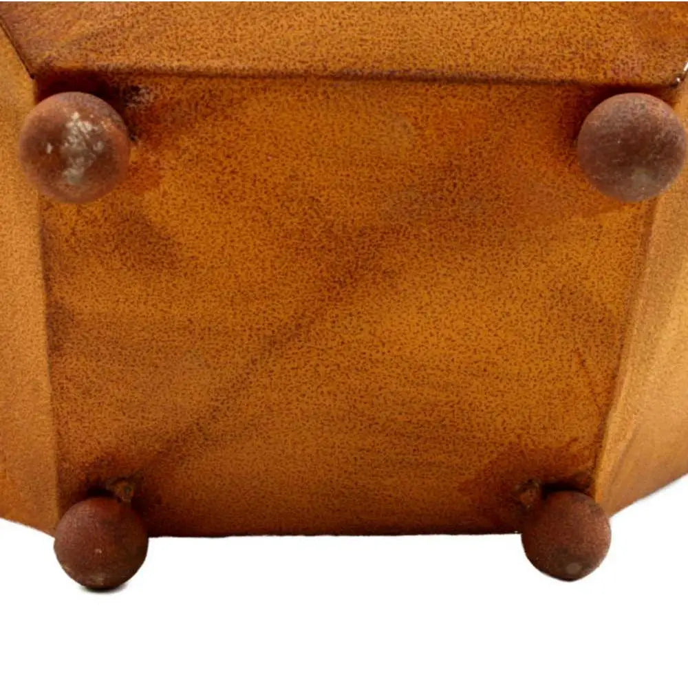 Edelrost Pflanzschale 40×40 oder 50×50 cm – 15 cm tief, mit/ohne Kugeln - Pille Gartenwelt