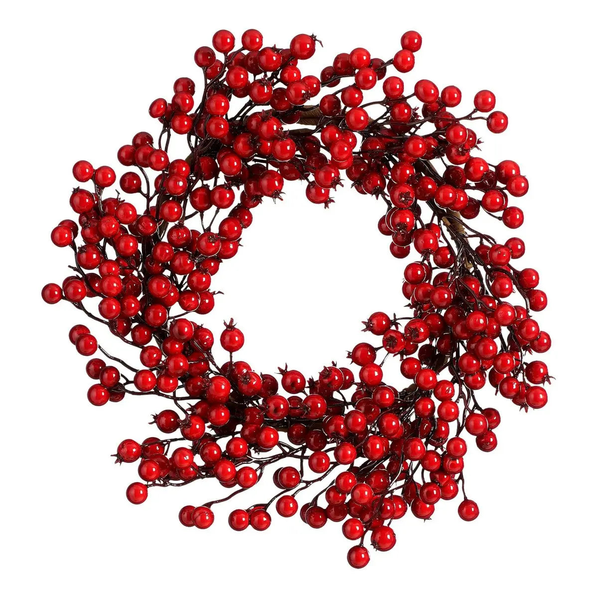 Mica Decorations Weihnachtskranz rot mit Beeren Ø45 cm – klassisch & festlich - Pille Gartenwelt