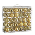 Weihnachtskugeln Gold bruchsicher – 60er Set Ø7 cm aus recyceltem Polystyrol - Pille Gartenwelt
