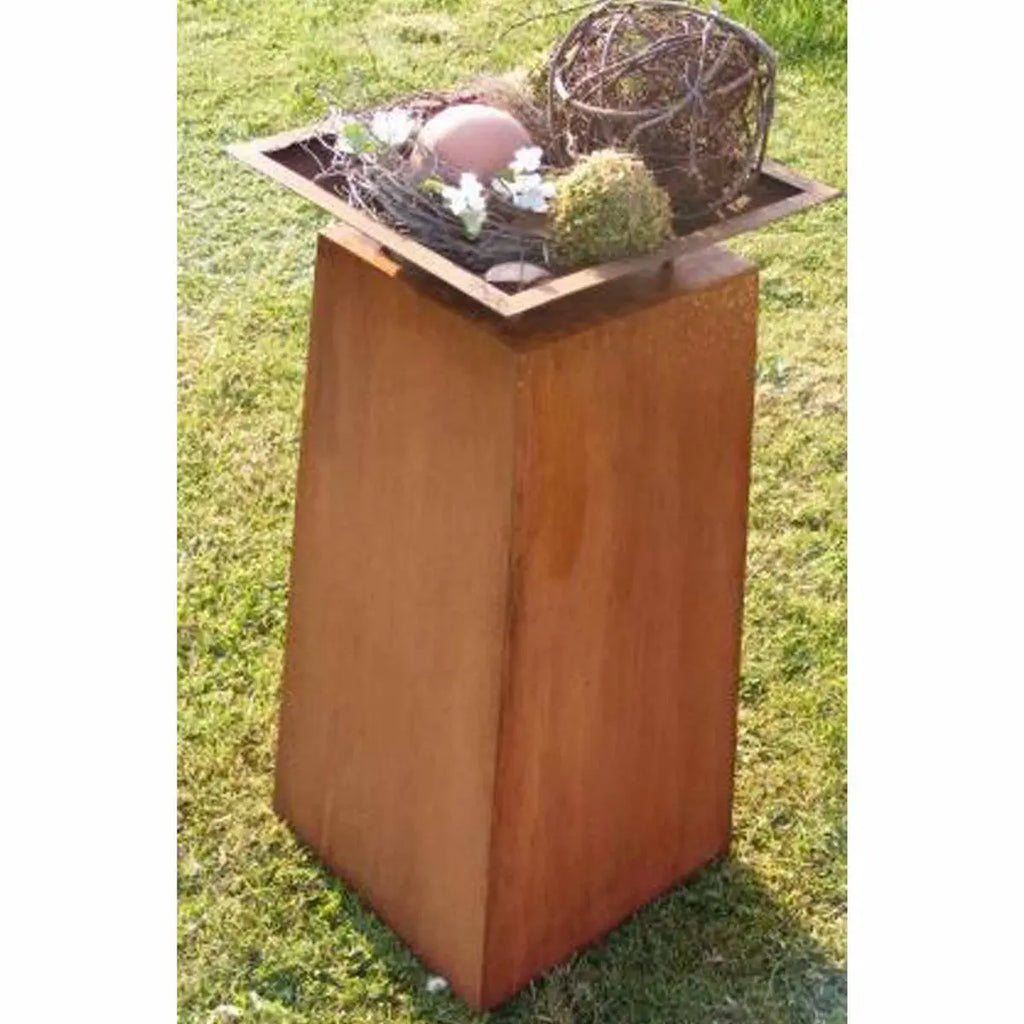 XL Pflanzsäule | Gartendeko Vintage Säule | Rost Dekosäule - Pille Gartenwelt