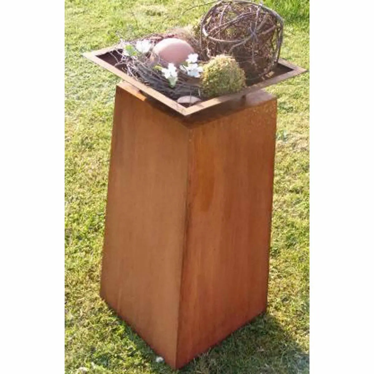 XL Pflanzsäule | Gartendeko Vintage Säule | Rost Dekosäule - Pille Gartenwelt