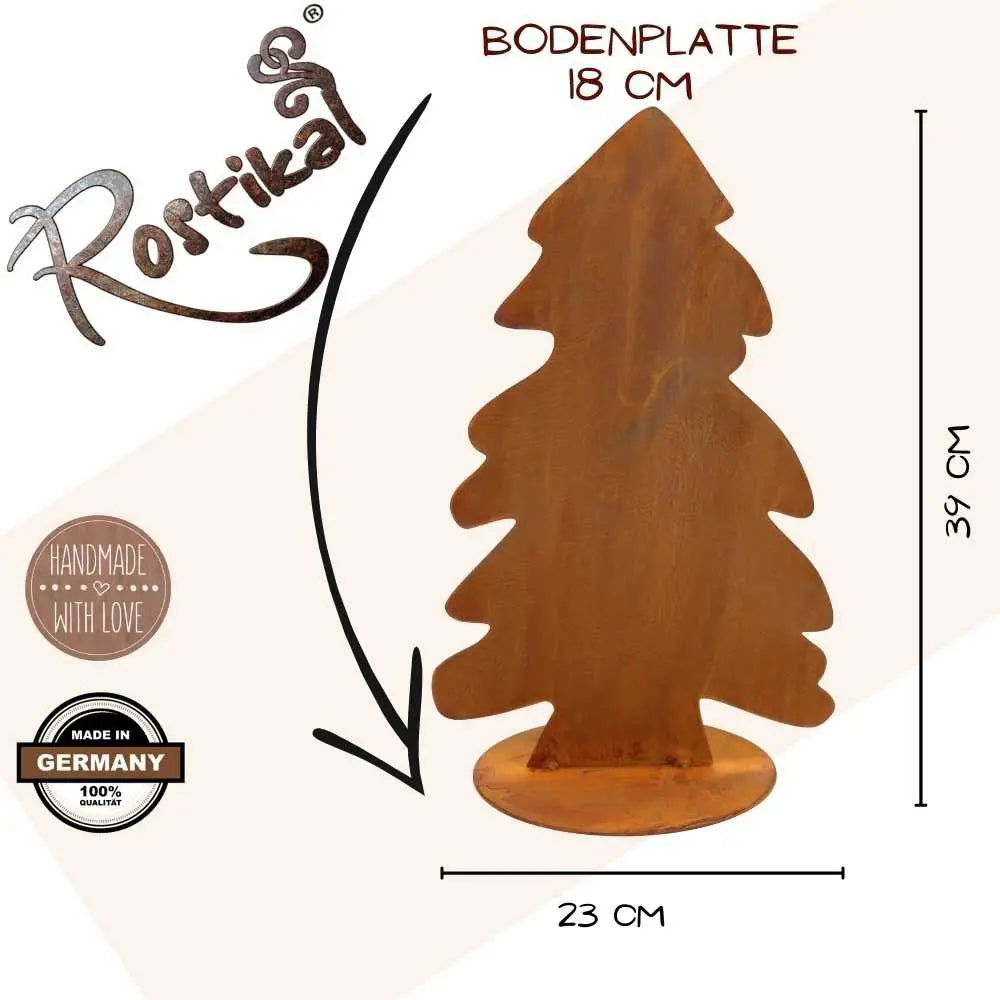 Weihnachtsbaum in Edelrost | Weihnachtsdeko Tannenbaum klein Rostikal