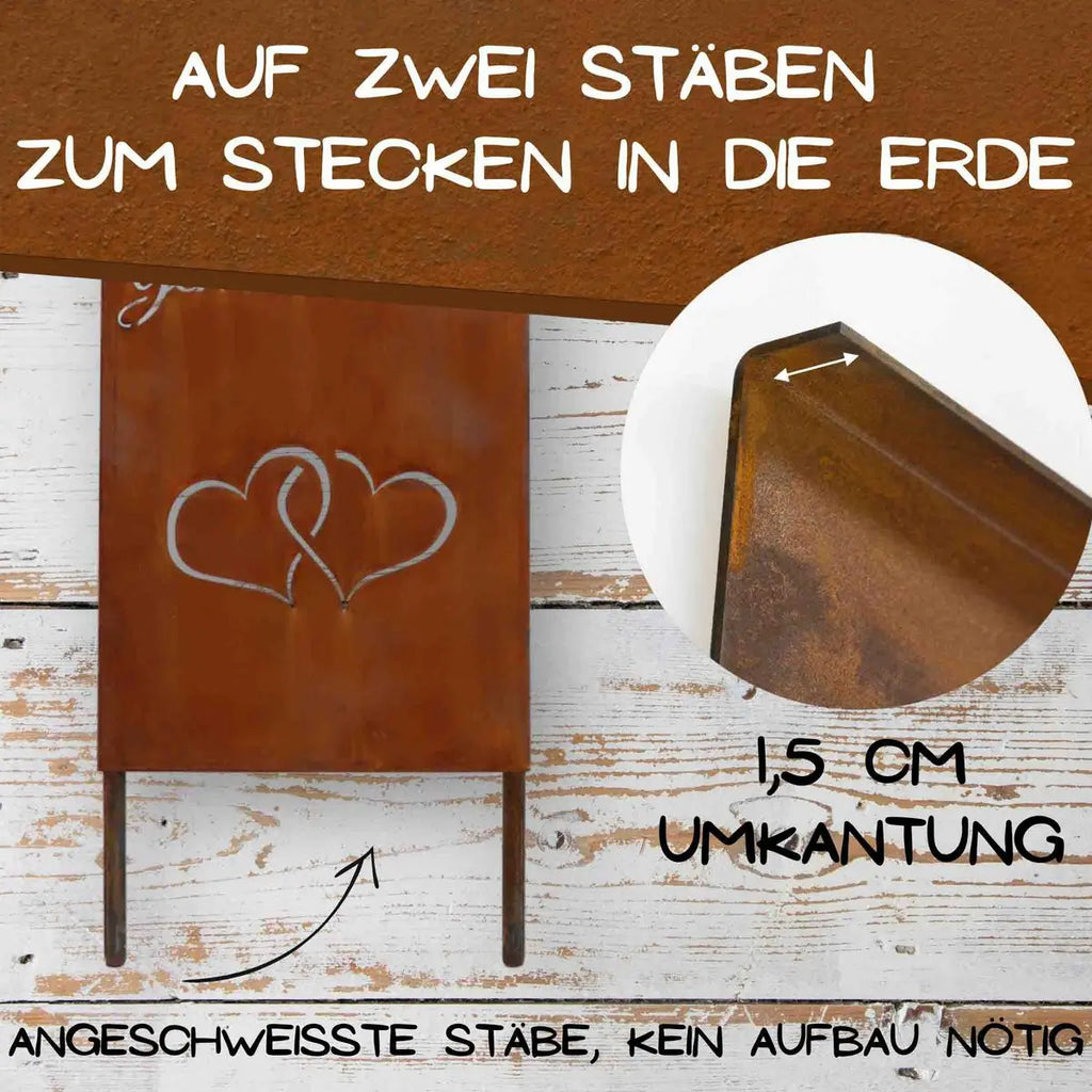 Der schönste Weg ist der gemeinsame Schild Hochzeit Dekoration - Pille Gartenwelt