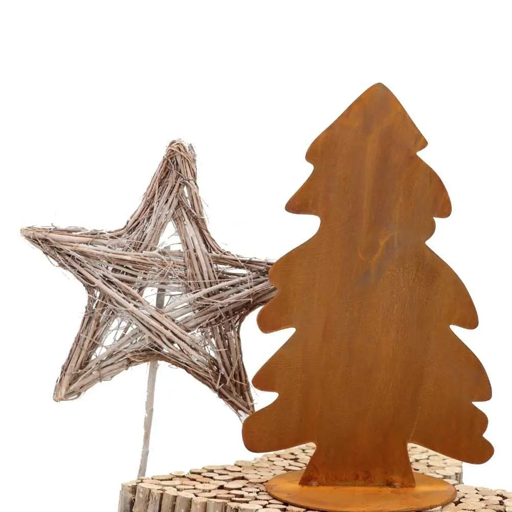 Weihnachtsbaum in Edelrost | Weihnachtsdeko Tannenbaum klein Rostikal