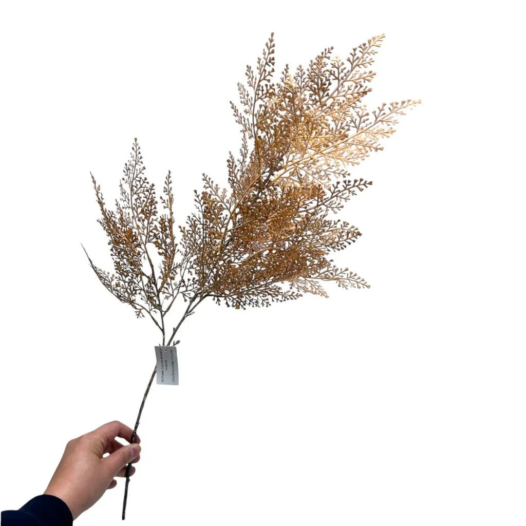 Herbstserie Persische Blätter | Kunstblume aus Seide | Länge 96cm 1Stk QMF Trading