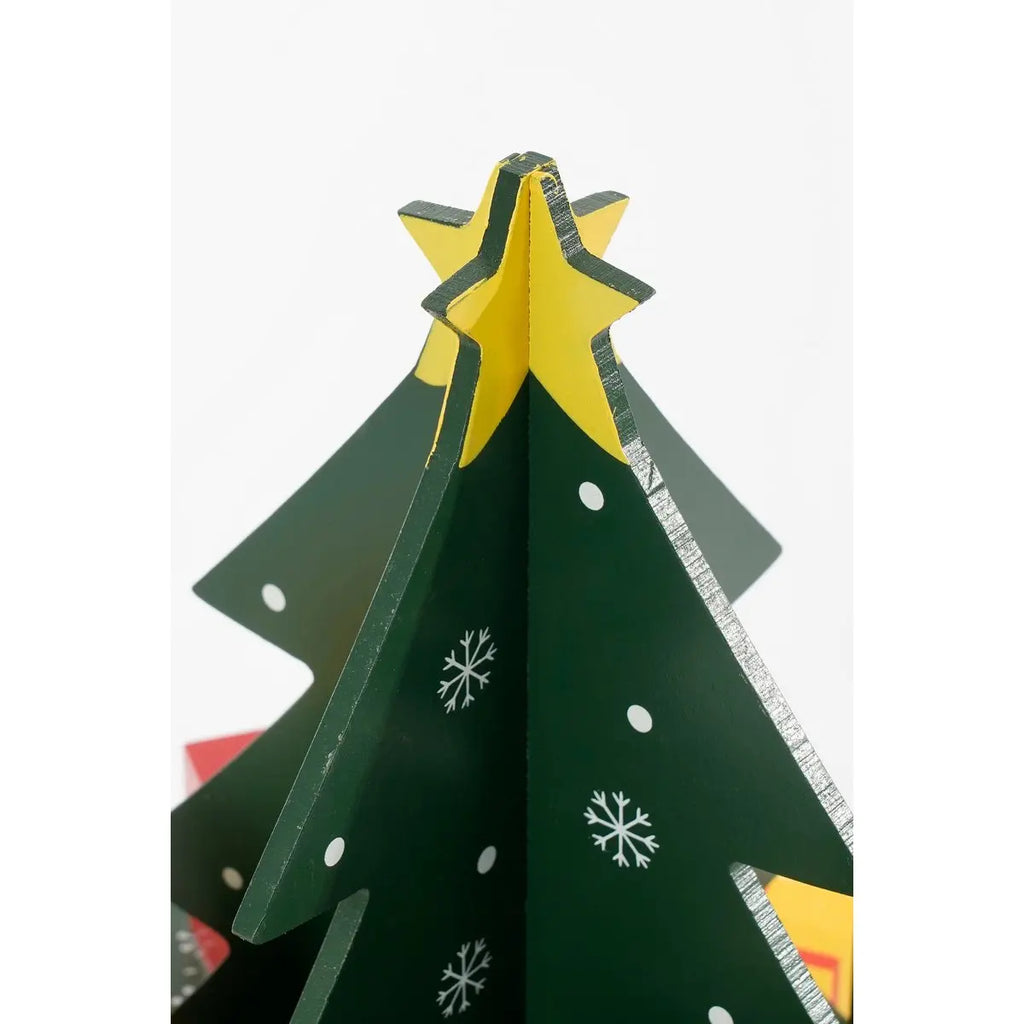Adventskalender Grün MDF 30 cm hoch | zum selbst Befüllen - Pille Gartenwelt
