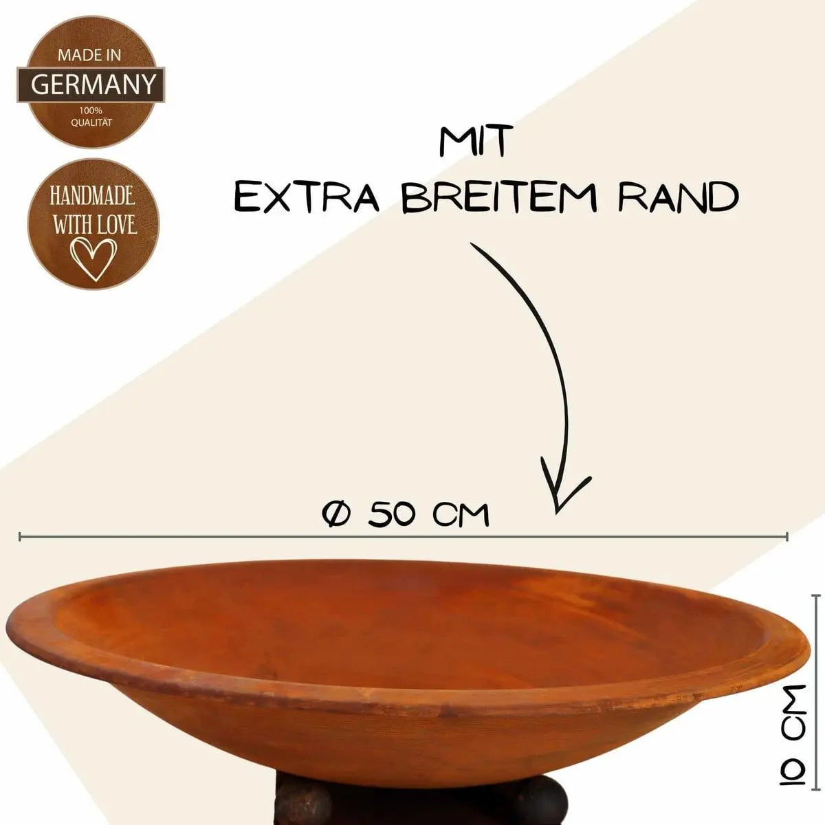 Edelrost Rostsäule 70 cm mit Pflanzschale – 6 Varianten Vintage - Pille Gartenwelt