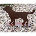 Edelrost Hund „Lumpi“ – Metall Gartenfigur im Shabby Chic Look (50 cm) - Pille Gartenwelt
