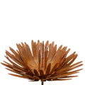 Edelrost Blumenstecker Chrysantheme 3D – Metallblüte auf Stab 85 cm, Vintage - Pille Gartenwelt