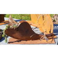 Edelrost Pflanzherz auf Bodenplatte – Deko Herz zum Bepflanzen, 35 cm - Pille Gartenwelt