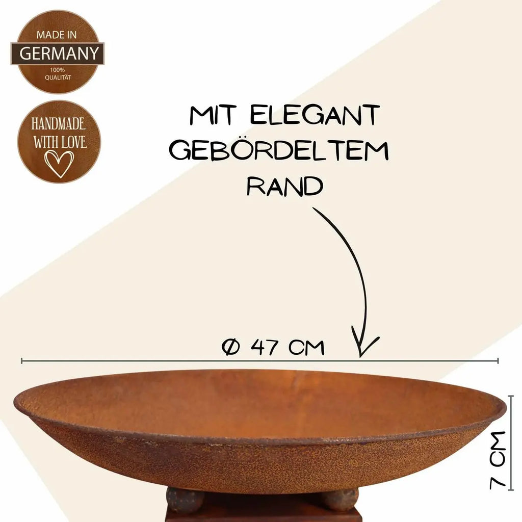 Metall Säule Carpe Diem mit verschiedenen Säulen | Edelrost Deko als Gartendekoration - Pille Gartenwelt