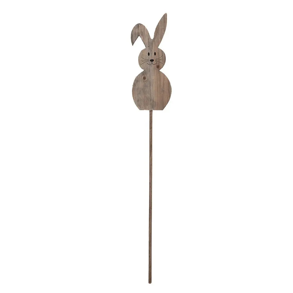 Pflanzenstecker Hase 15x1x100 cm Clayre & Eef.