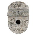 Briefkasten/Vogelhaus 27x11x41 cm Graues Metall Clayre & Eef.