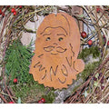Edelrost Weihnachtsmann Anhänger aus Metall 15 cm Vintage Deko - Pille Gartenwelt
